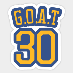 Steph Curry 'G.O.A.T' Nickname Jersey - Golden State Warriors Sticker